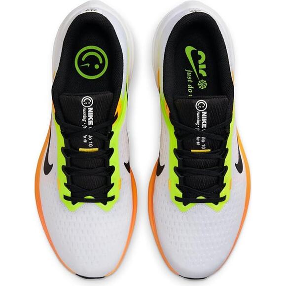 NWT Nike Men\'s Winflo 10 shoes code DV4022-101, White/Black/Orange/Yellow-10 US main image 5